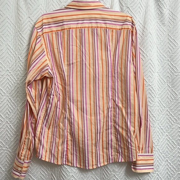Ted Baker Men’s Striped Long Sleeve Button Down Size 3 - Picture 2 of 4
